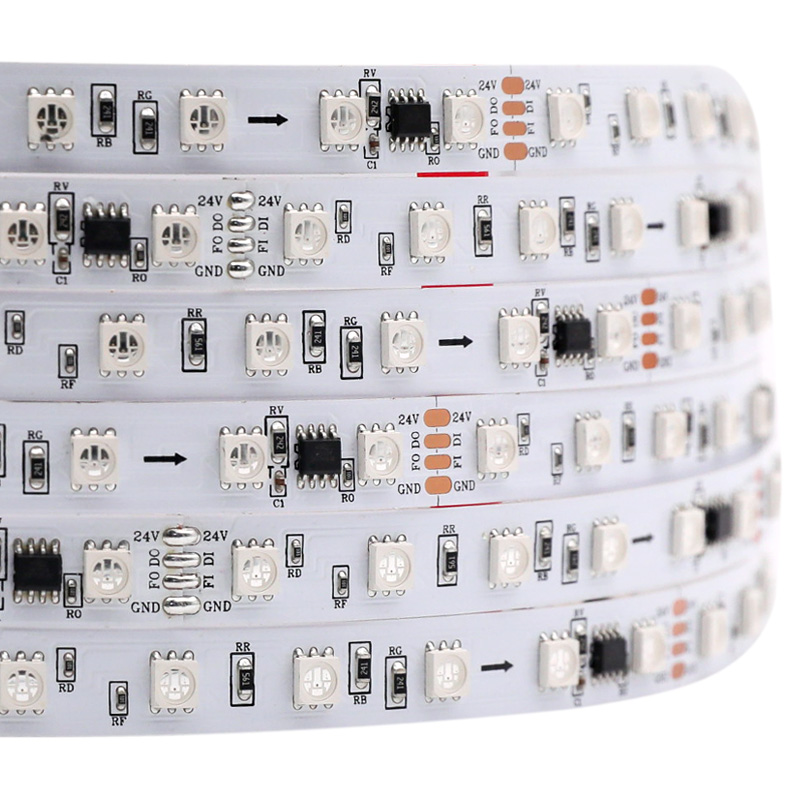 24V 20m 65ft Long Run Addressable RGB LED Strip TM1934A (WS2818) 24V 20m 65ft Long Run Addressable RGB LED Strip TM1934A (WS2818)
